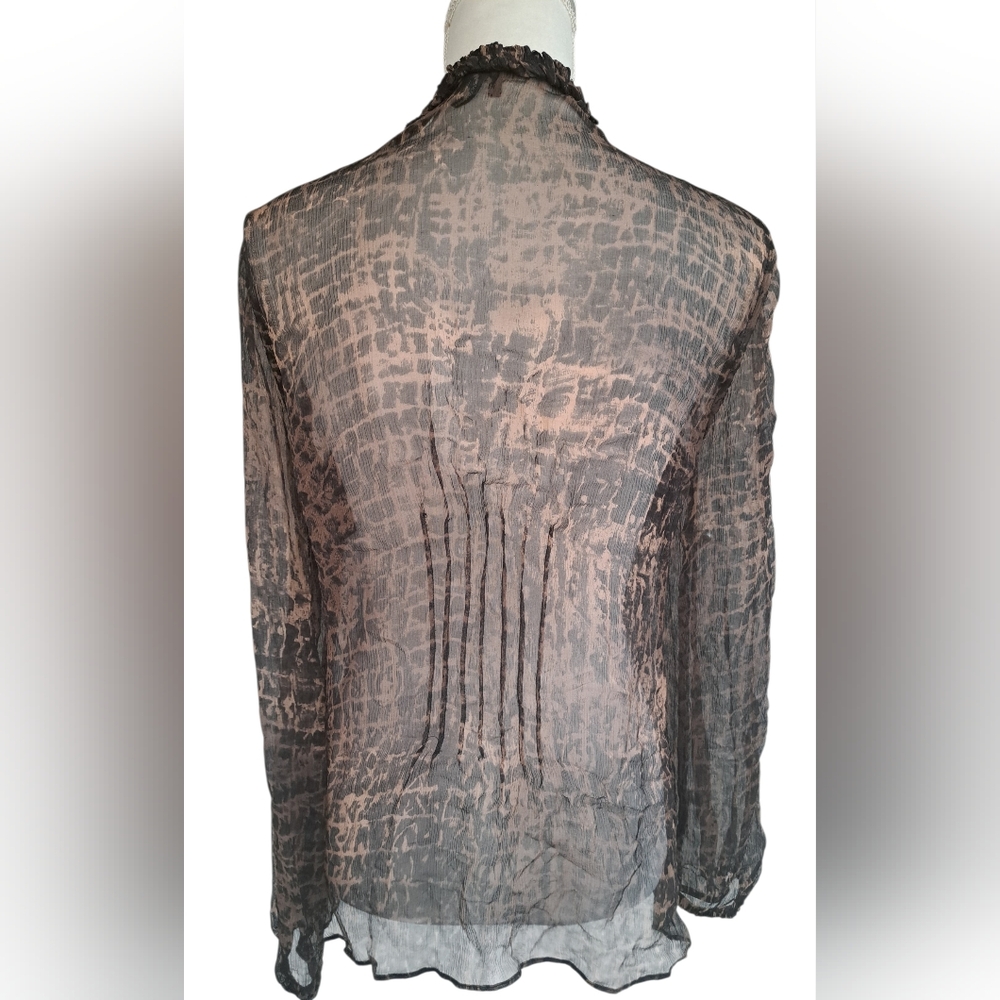 NIC+ZOE Brown Patterned Blouse - Picture 3 of 7